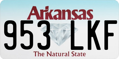 AR license plate 953LKF