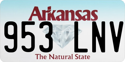 AR license plate 953LNV