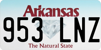 AR license plate 953LNZ
