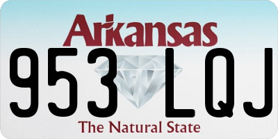 AR license plate 953LQJ