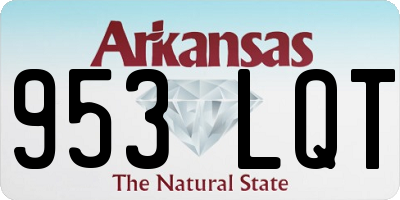 AR license plate 953LQT