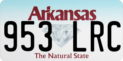 AR license plate 953LRC