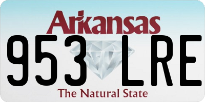 AR license plate 953LRE