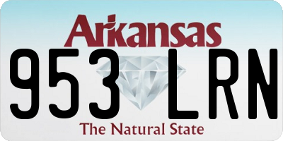 AR license plate 953LRN