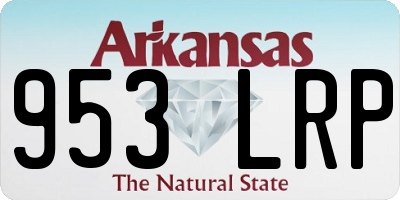 AR license plate 953LRP