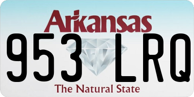 AR license plate 953LRQ