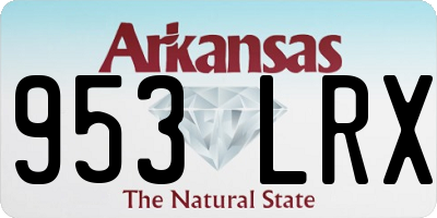 AR license plate 953LRX