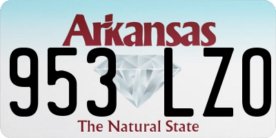 AR license plate 953LZO