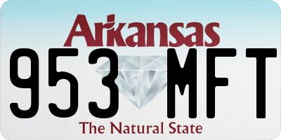 AR license plate 953MFT