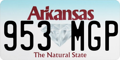 AR license plate 953MGP