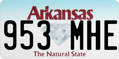 AR license plate 953MHE