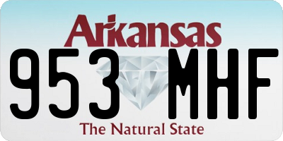 AR license plate 953MHF