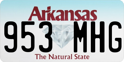 AR license plate 953MHG
