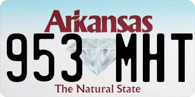 AR license plate 953MHT