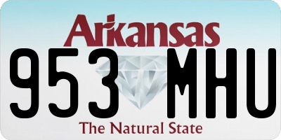 AR license plate 953MHU