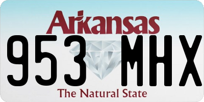 AR license plate 953MHX