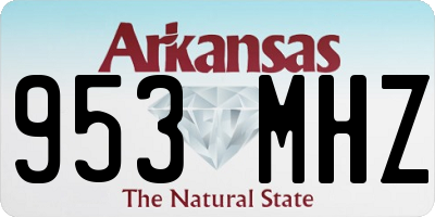 AR license plate 953MHZ