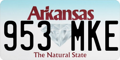 AR license plate 953MKE