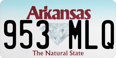 AR license plate 953MLQ