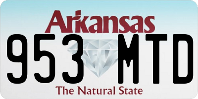 AR license plate 953MTD