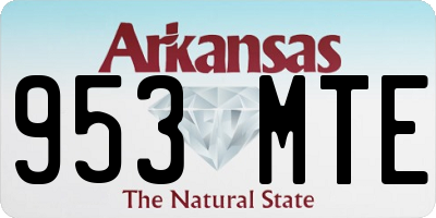 AR license plate 953MTE