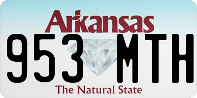 AR license plate 953MTH