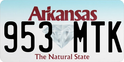 AR license plate 953MTK