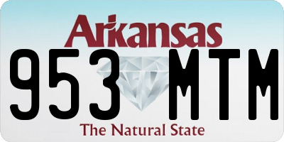 AR license plate 953MTM