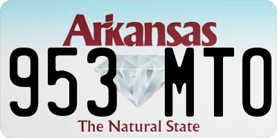 AR license plate 953MTO