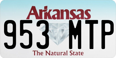 AR license plate 953MTP