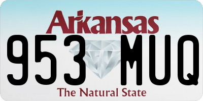 AR license plate 953MUQ