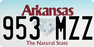 AR license plate 953MZZ