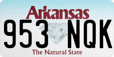 AR license plate 953NQK