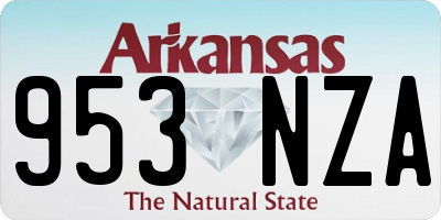 AR license plate 953NZA