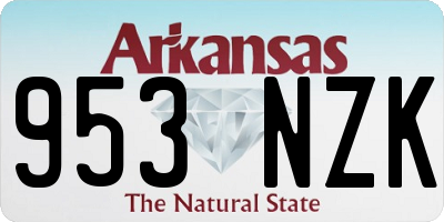 AR license plate 953NZK