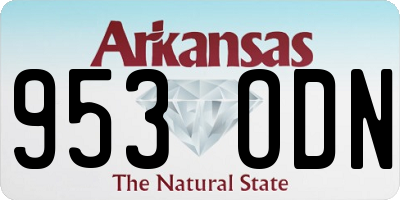 AR license plate 953ODN
