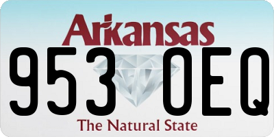 AR license plate 953OEQ