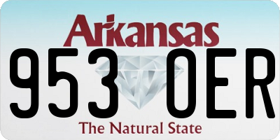AR license plate 953OER