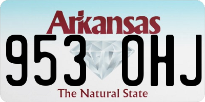 AR license plate 953OHJ