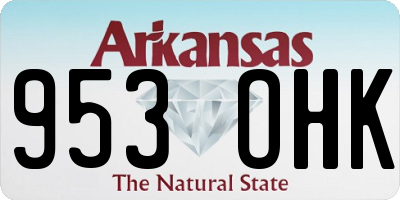 AR license plate 953OHK