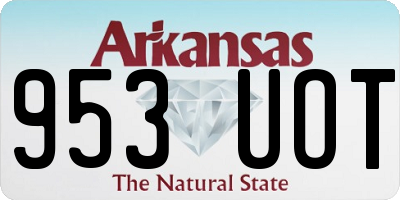 AR license plate 953UOT