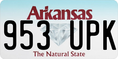 AR license plate 953UPK