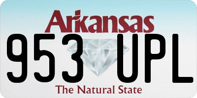 AR license plate 953UPL
