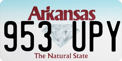AR license plate 953UPY
