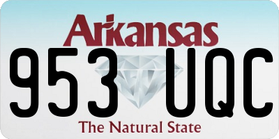 AR license plate 953UQC