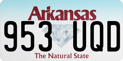 AR license plate 953UQD