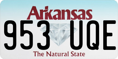 AR license plate 953UQE