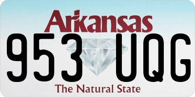 AR license plate 953UQG