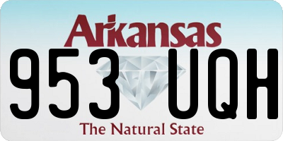 AR license plate 953UQH