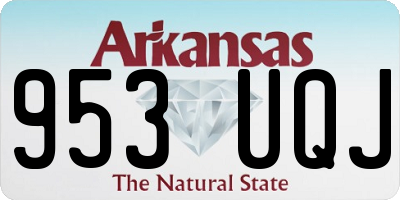 AR license plate 953UQJ